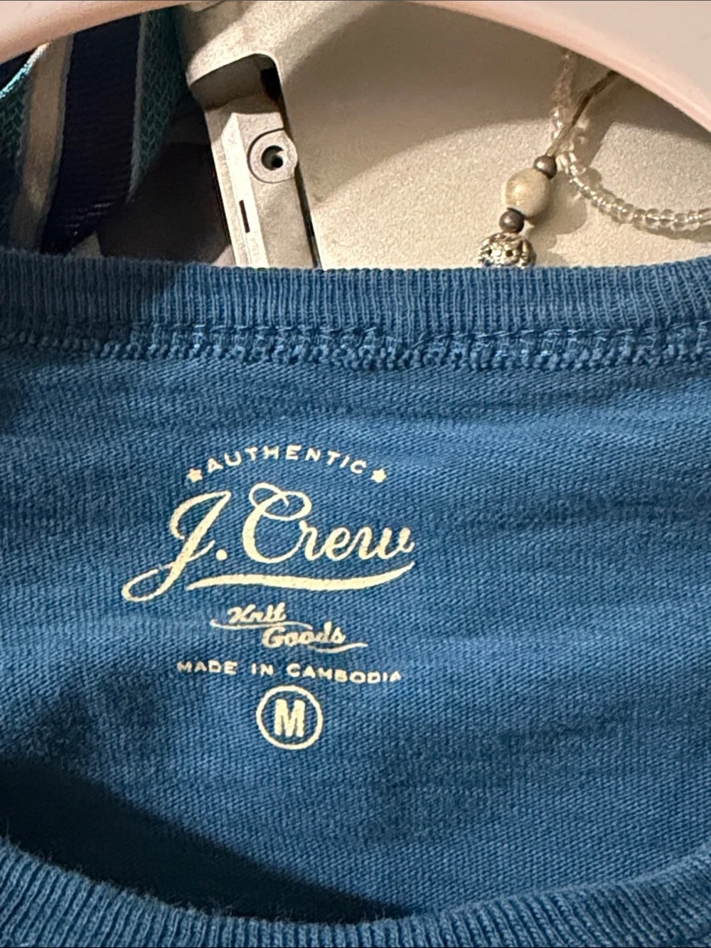 J. Crew Men’s Long-Sleeve Crewneck Shirt - Blue